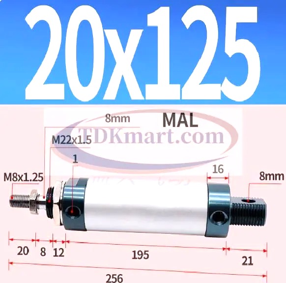 Xilanh khí nén MAL20x125