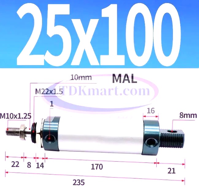 Xilanh khí nén MAL25x100