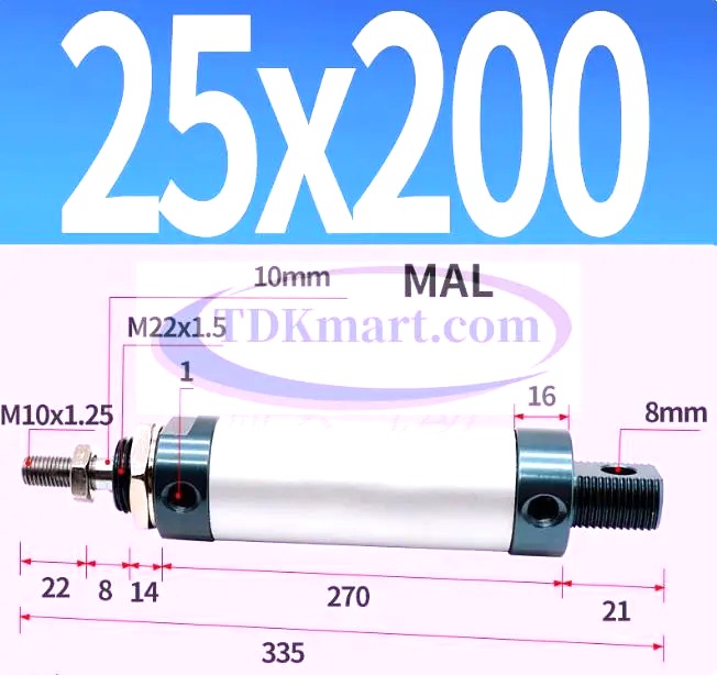Xilanh khí nén MAL25x200
