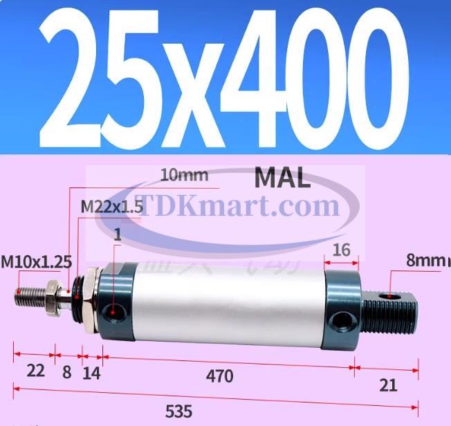 Xilanh khí nén MAL25x400