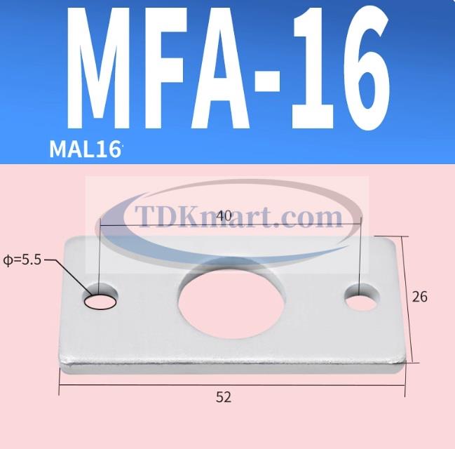 Đế mặt bích FA size 16 gắn cho xi lanh khí nén MA/MAL