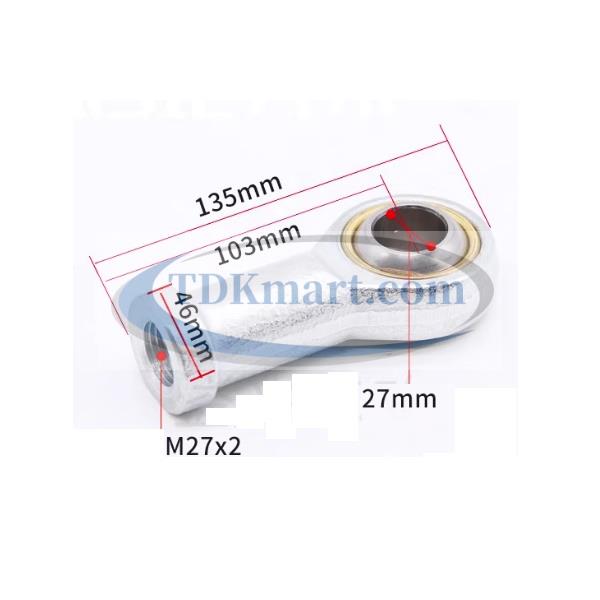 Đầu nối với ty xi lanh khí nén mắc trâu SI