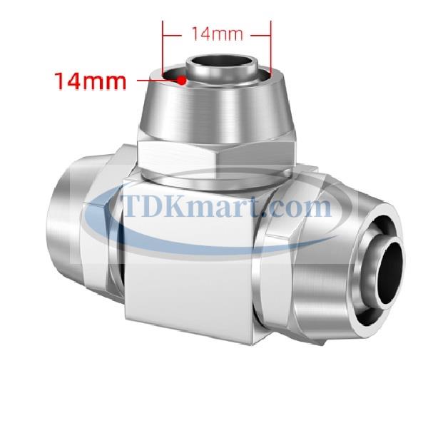 đầu nối khí nén chữ t bằng đồng