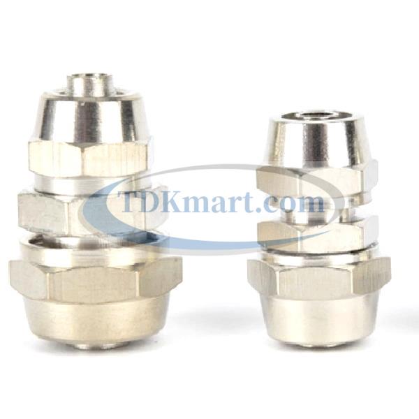 Đầu nối ống hơi giảm thẳng vật liệu đồng có 2 đầu siết ống