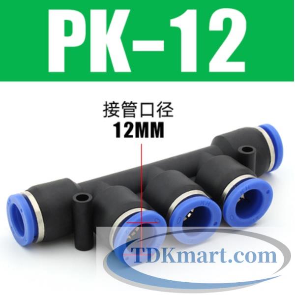 Ngã năm nối ống khí nén ống 12 mm