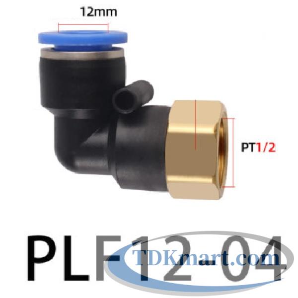 Co nối nhanh khí nén ống 12- Ren trong 1/2  (=20mm)