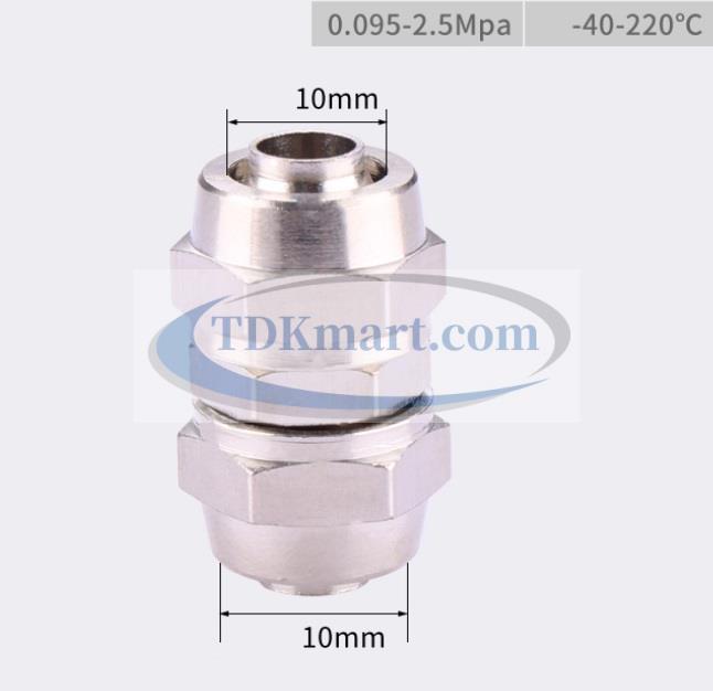 đầu nối ống hơi thẳng bằng đồng