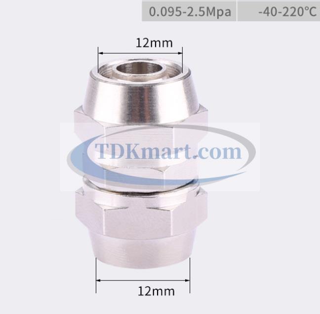 đầu nối ống hơi thẳng bằng đồng