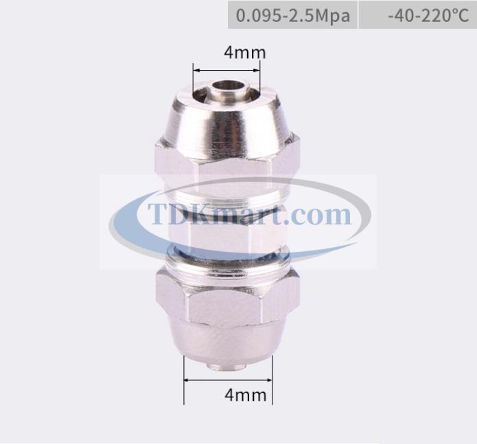 đầu nối ống hơi thẳng bằng đồng