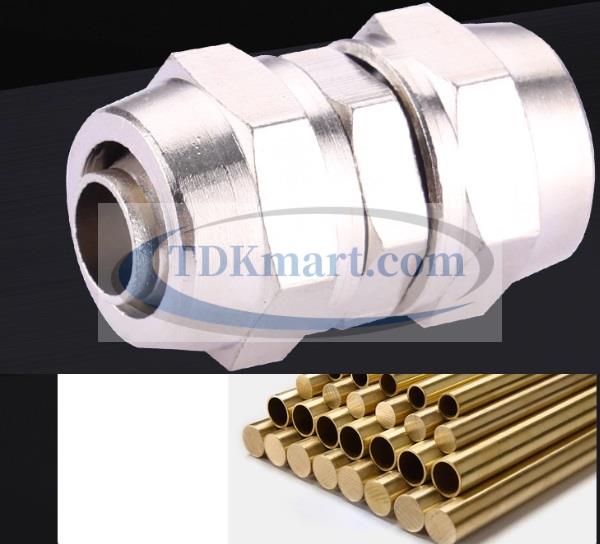 đầu nối ống hơi thẳng bằng đồng