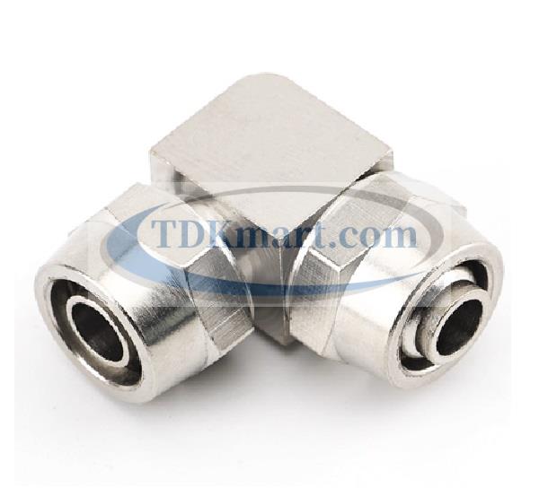 Co nối ống hơi vật liệu đồng có 2 đầu siết ống