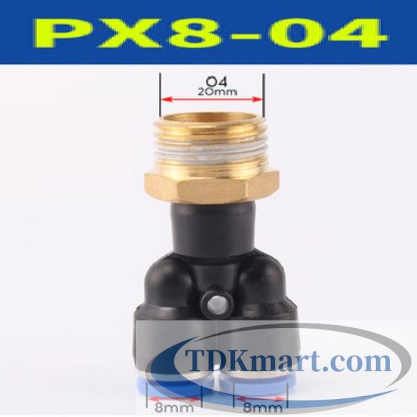 Đầu nối khí nén chữ Y ống 8- Ren ngoài 1/2