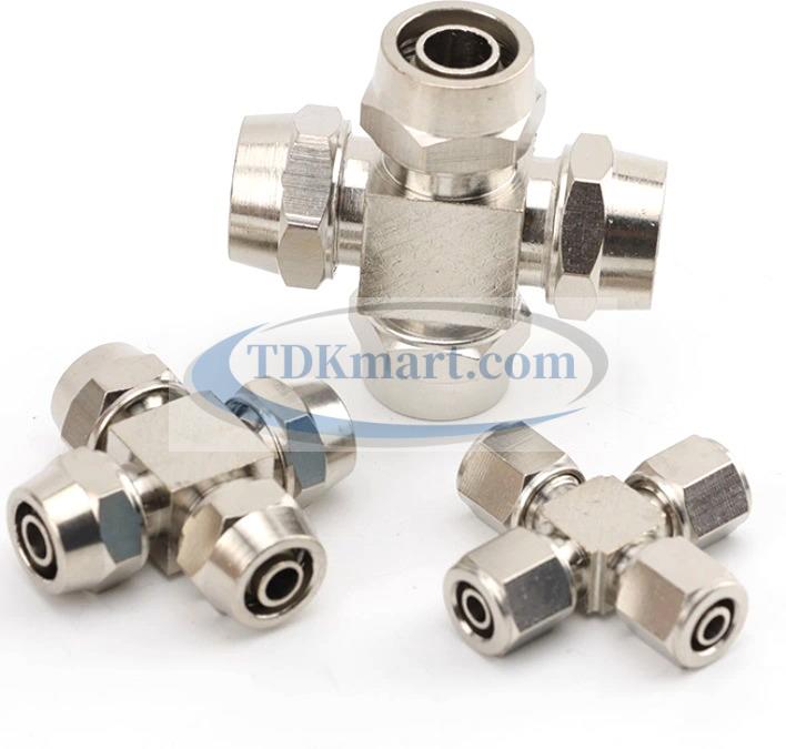 Đầu nối ngã tư có 4 đầu siết ống