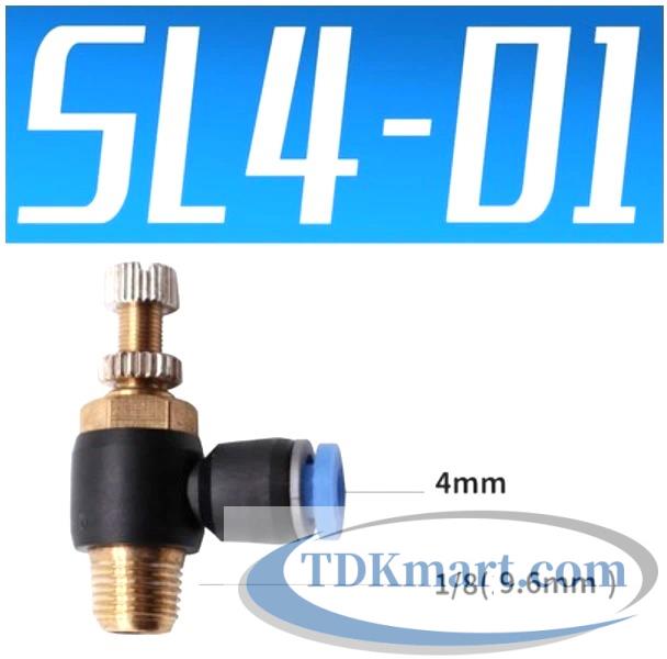 Van tiết lưu ống 4 mm Ren Ngoài 9.6mm = 1/8″