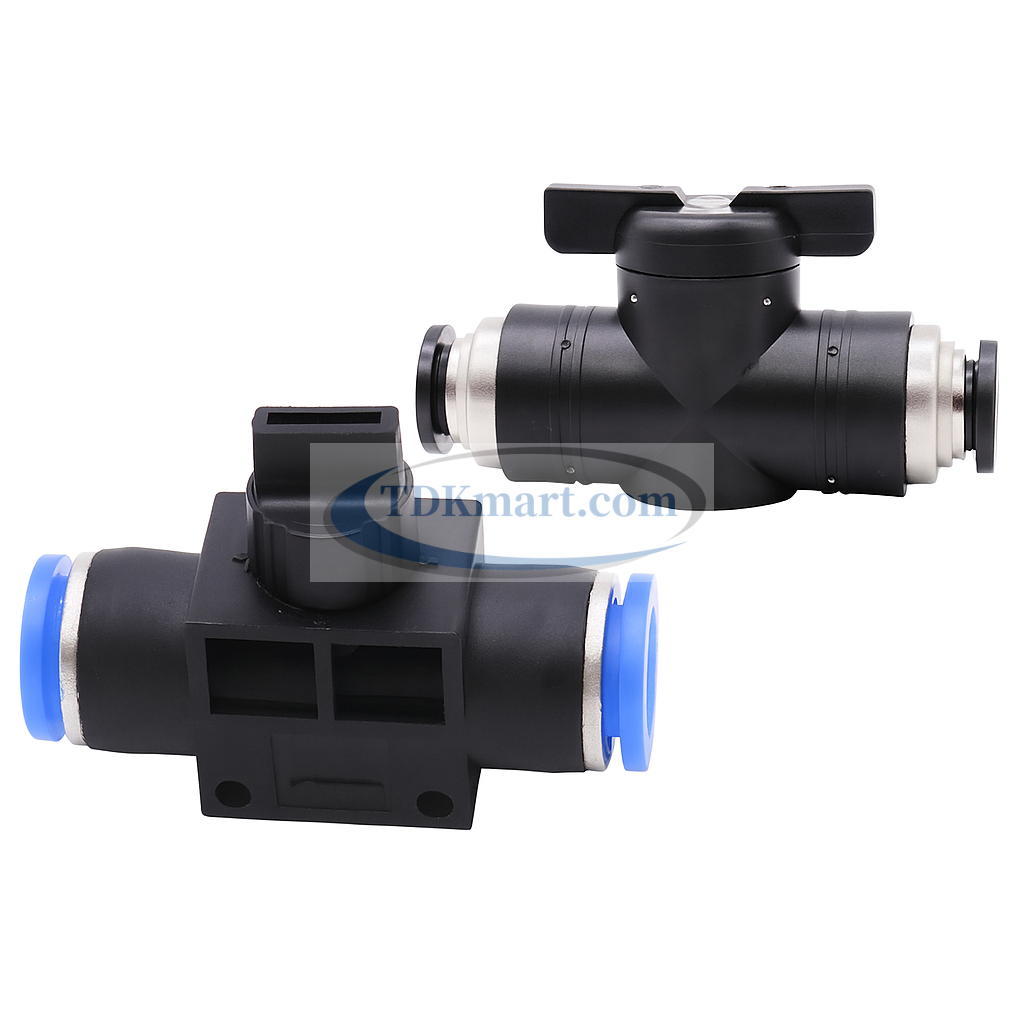 Van khóa khí nén 2 đầu ống 10 mm