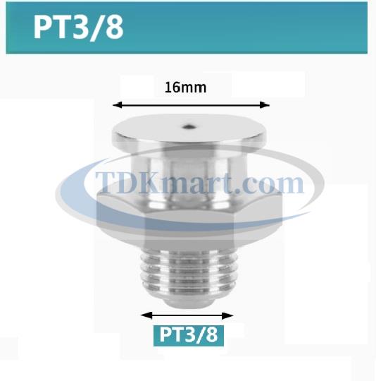 Vú mỡ nút Inox 304 PT3/8-19 (16)