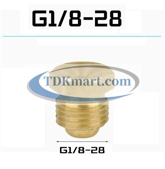 ốc bơm mỡ đồng đầu phễu G1/8-28