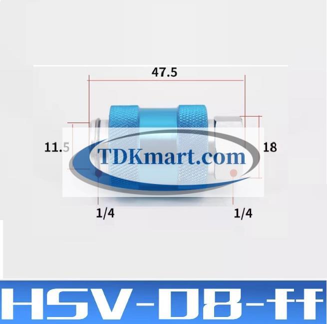 van trượt khí nén HSV08ff lắp xi lanh khí nén