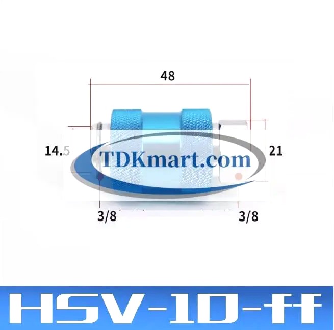 van trượt khí nén HSV10ff lắp xi lanh khí nén