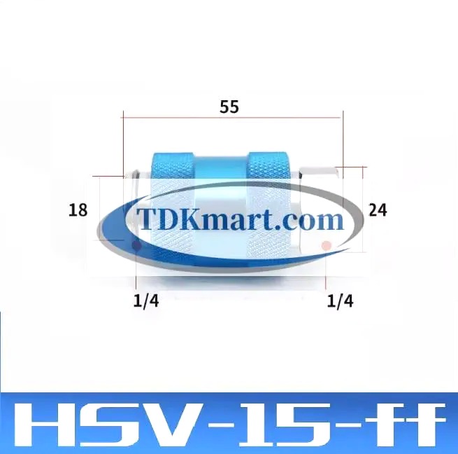 van trượt khí nén bằng tay HSV15 cổng ren 1/2