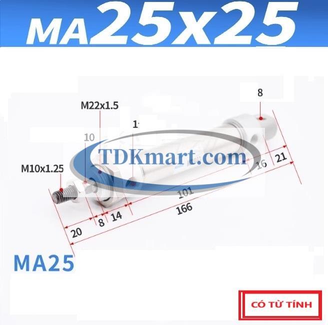 Xilanh khí nén MA25