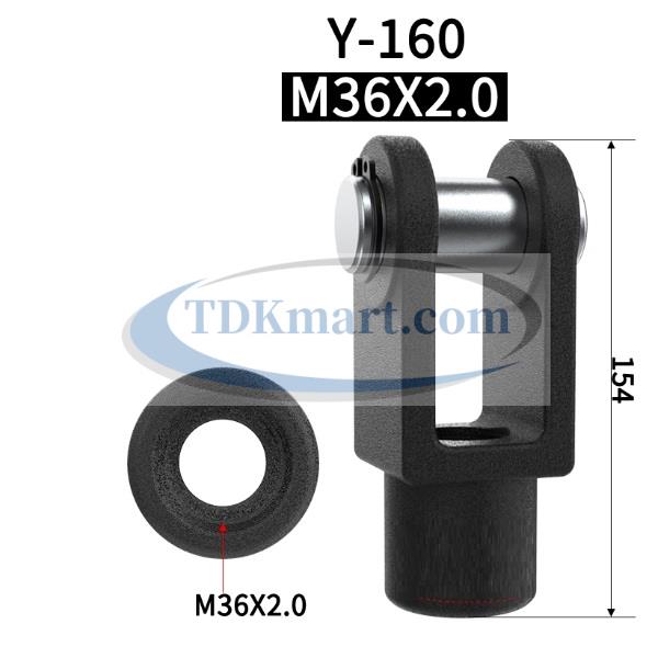 Đầu nối với ty xi lanh khí nén kiểu chữ Y