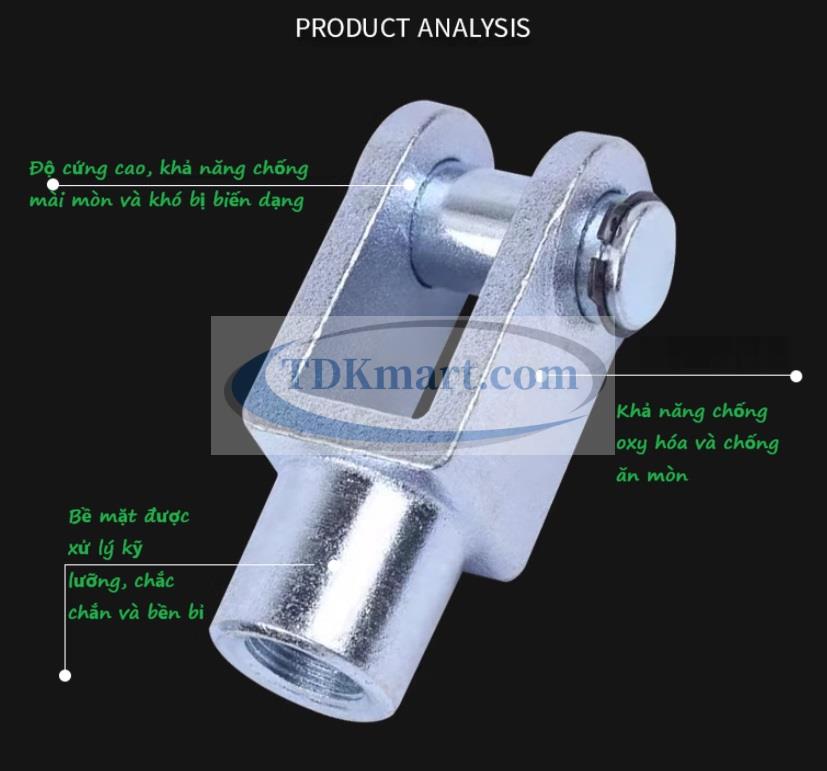 Đầu nối với ty xi lanh khí nén kiểu chữ Y
