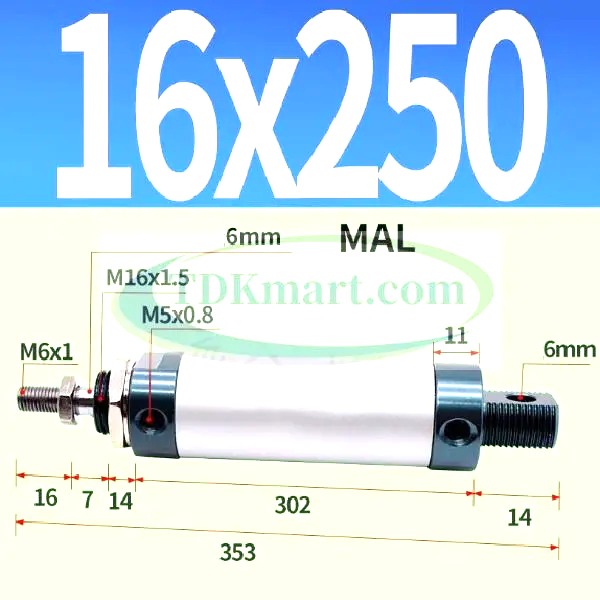Xi lanh khí nén MAL16X250