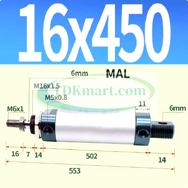 Xi lanh khí nén MAL16X450