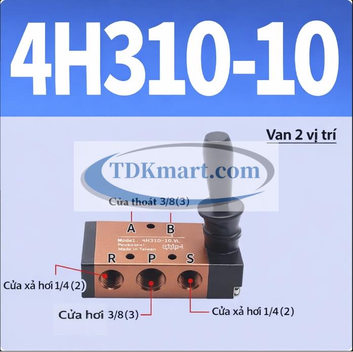 Van gạt tay khí nén 4H310-10