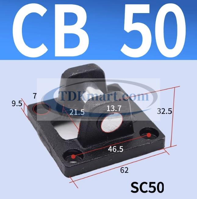 Đế xi lanh khí nén 2 tai CB50
