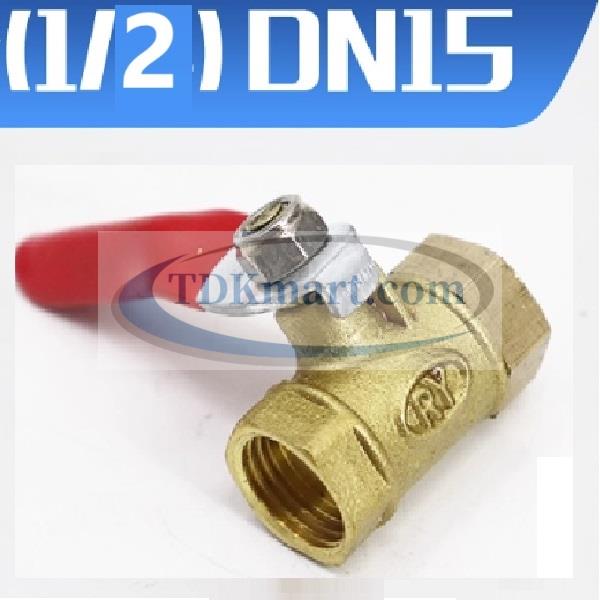 Van bi đồng tay gạt thân lớn 2 đầu ren trong 1/4