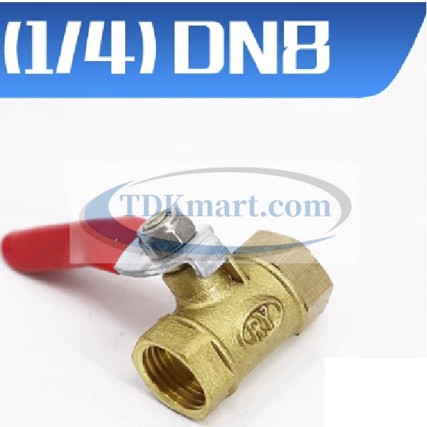 Van bi đồng tay gạt thân nhỏ 2 đầu ren ngoài 1/4