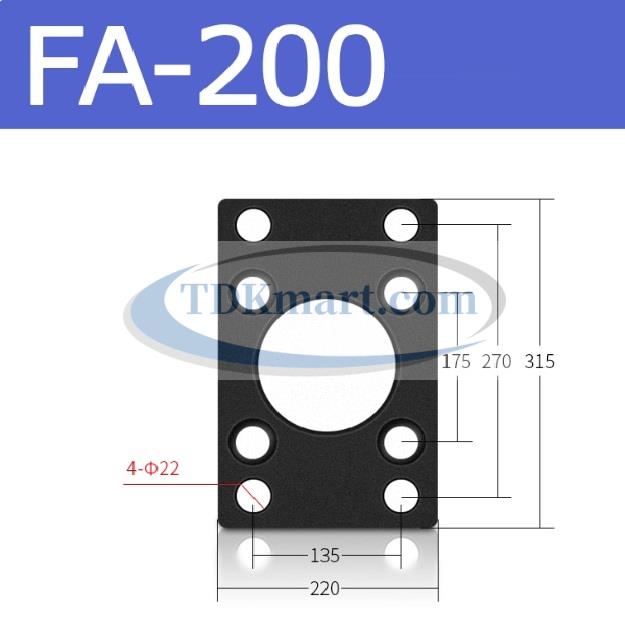 Đế xi lanh khí nén FA200