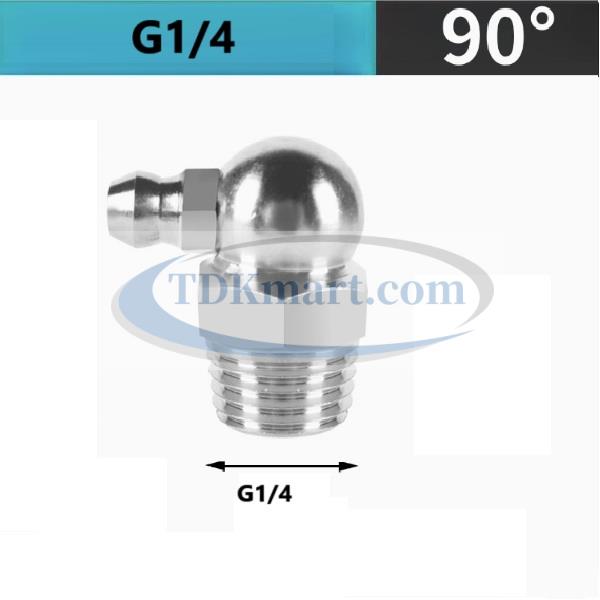 Vú mỡ Inox G1/4-19 90 độ