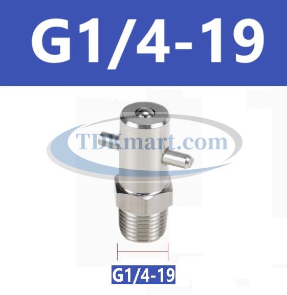 Vú bơm mỡ pin G1/4-19 Inox