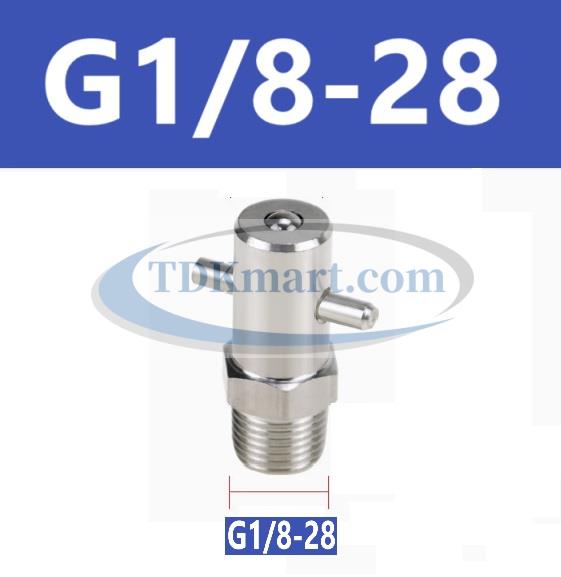 Vú bơm mỡ pin G1/8-28 Inox