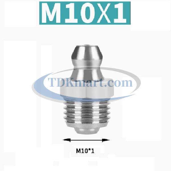 Vú mỡ Inox 304 M10x1 thẳng