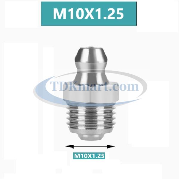Vú mỡ Inox 304 M10x1.25 thẳng