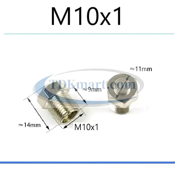 Van ốc xả mỡ ren M10x1 đồng