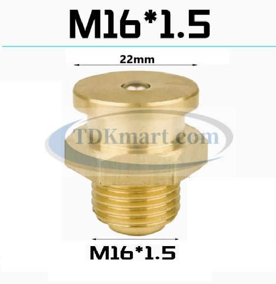 Vú mỡ nút đồng M16x1.5 (22)