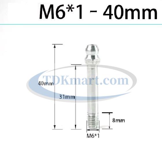 Vú mỡ dài M6x1-40