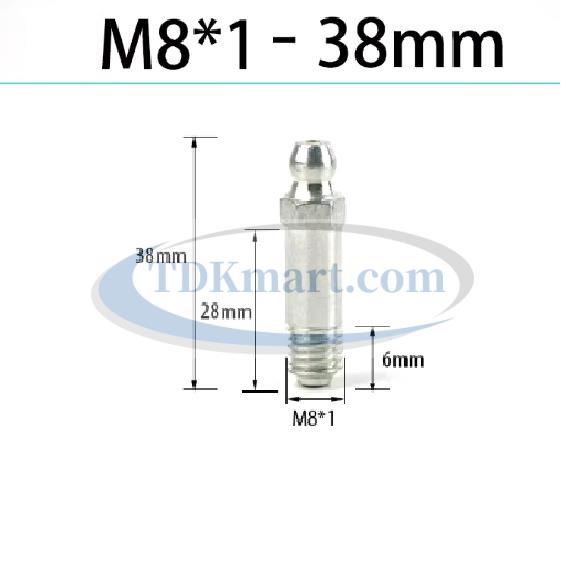 Vú mỡ dài M8x1-38