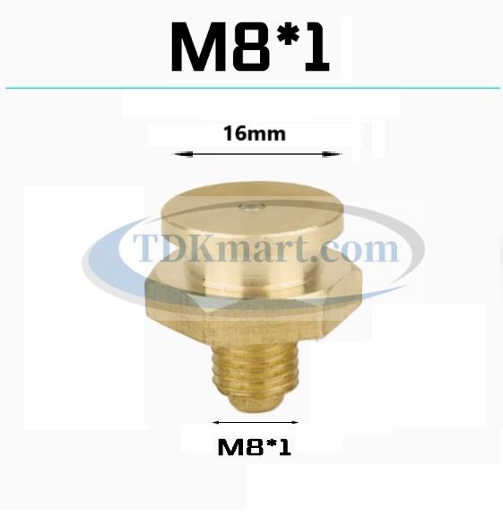 Vú mỡ nút đồng M8x1