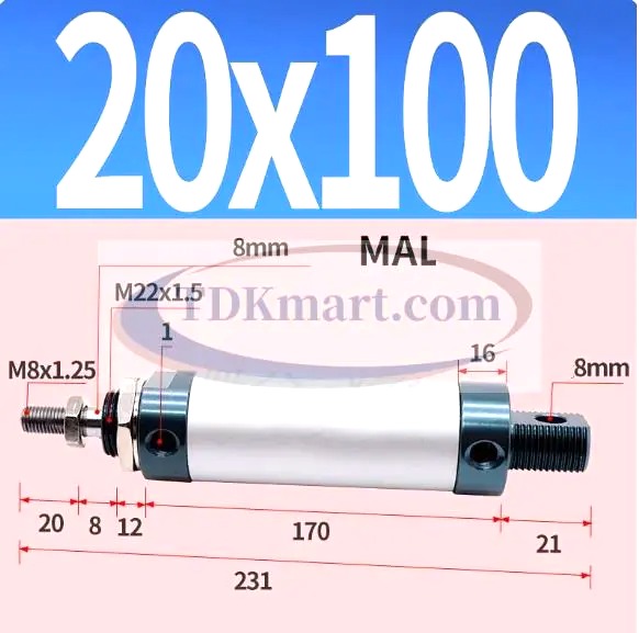 Xi lanh khí nén MAL20X100