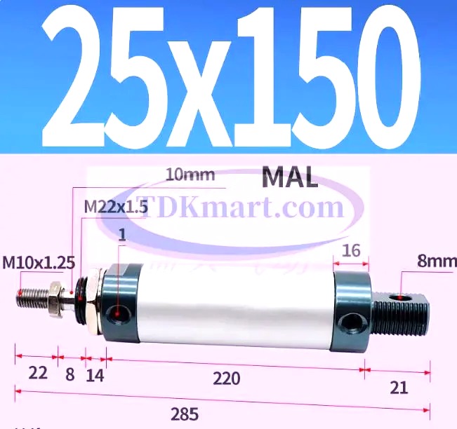 Xi lanh khí nén MAL25X150