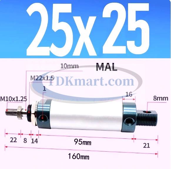 Xi lanh khí nén MAL25X25