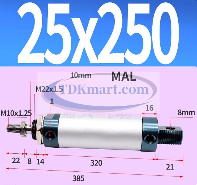 Xi lanh khí nén MAL25X250