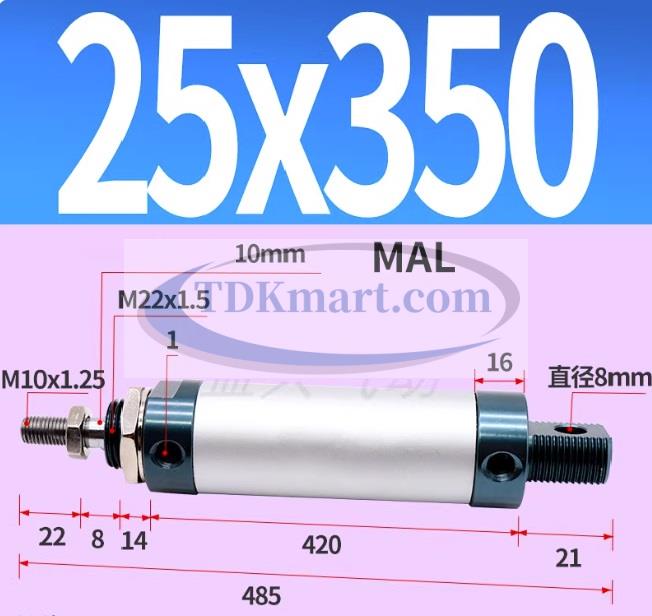 Xi lanh khí nén MAL25X350