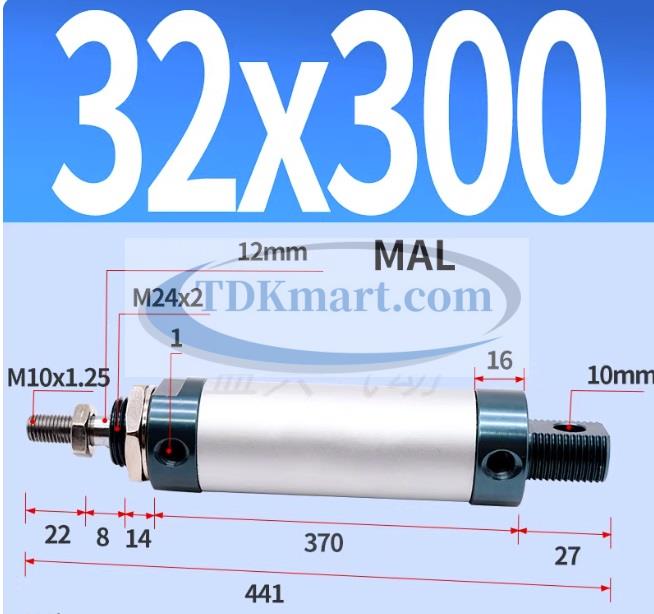 Xi lanh khí nén MAL32X300